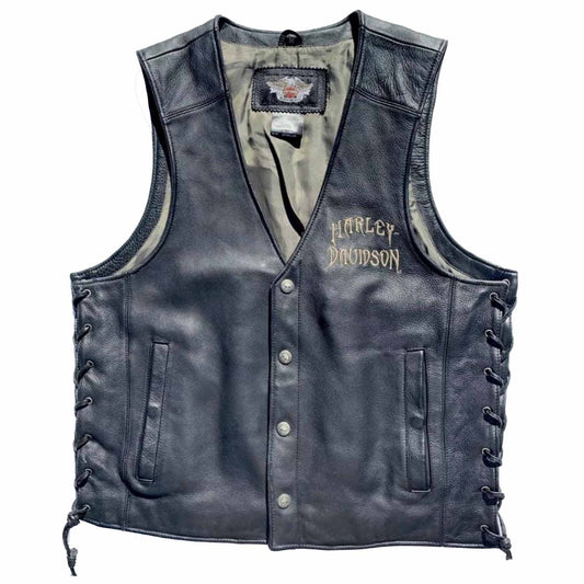 Harley-Davidson Men’s RELIC Wille G Skull Leather Vest