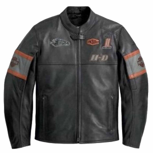 Mens Harley Davidson Screaming Eagle Motorcycle Leather Jacket