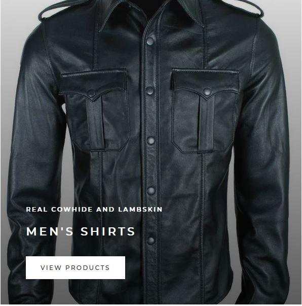 Men's Leather Shirts