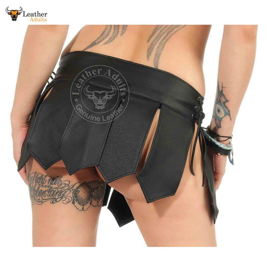 Minifalda sexy de PIEL DE CORDERO para mujer, minifalda de piel auténtica, falda de gladiador, minifalda, todas las tallas