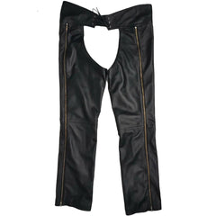 Pantalones Jocks de Cuero Genuino con Cremallera Exterior Nuevos Chaps Pantalones Fetichismo Gay Kink Leder