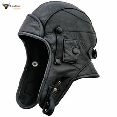 Mascarilla de cuero genuino FLYING FACE MASK Aviator AXIS ALLIED Mask Hood Halloween
