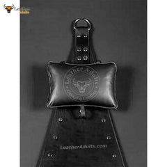 Columpio de cuero genuino hecho a mano | Columpio de cuero negro resistente para sala de juegos Sex Swing Adult Sling | Hamaca de cuero resistente para adultos
