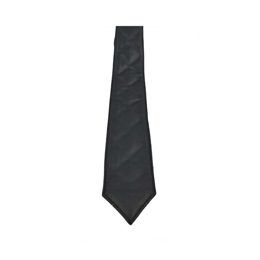 Corbata acolchada de cuero 100% oveja genuino para hombre con contraste azul