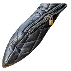 Quilted Bondage Suit All Black