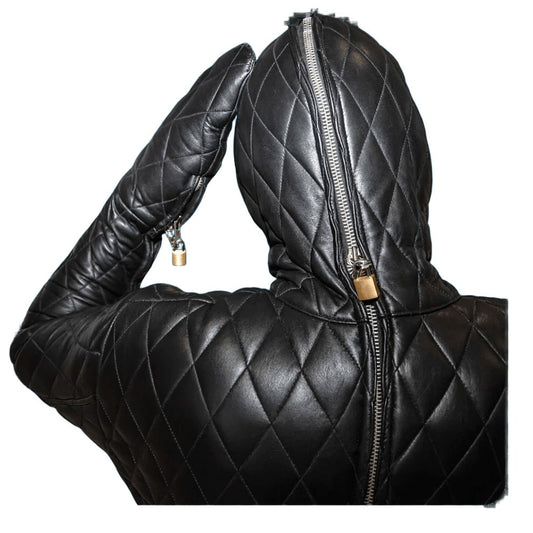 Quilted Bondage Suit All Black