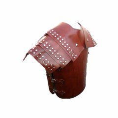 Armadura Corporal de Cuero Marrón Samurái Romano LE con Coraza Armadura Corporal LARP