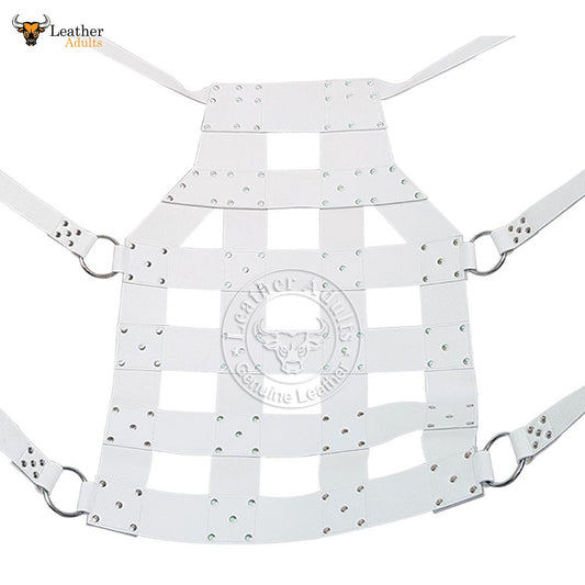 Arnés de columpio de cuero blanco genuino de alta resistencia con estribos para juegos de adultos