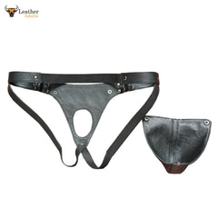 Ropa Interior Masculina Auténtica de Cuero de Cordero, Tanga, Suspensorios Fetichistas