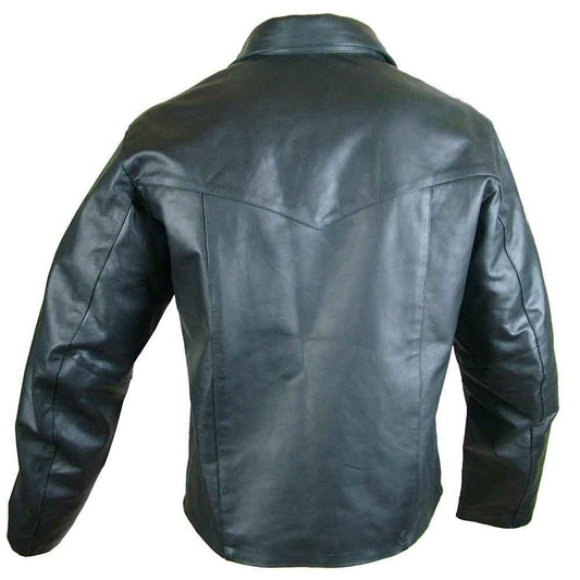 Camisa tipo jersey para motociclista de HOMBRE de CUERO GENUINO. Tallas DISPONIBLES.