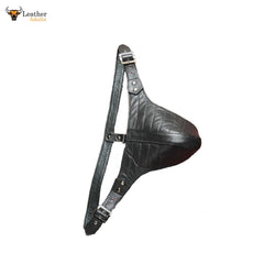 Calzoncillos Gays de Piel Auténtica para Hombre Tanga Suspensorios Jockstraps Relleno Todo Piel