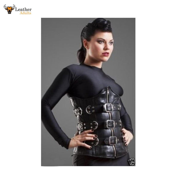 Very Sexy Butter Soft Lambs Leather Underbust Steel Boned Corset