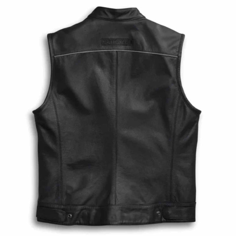 Harley Davidson Men's Foster Reflective Leather Vest