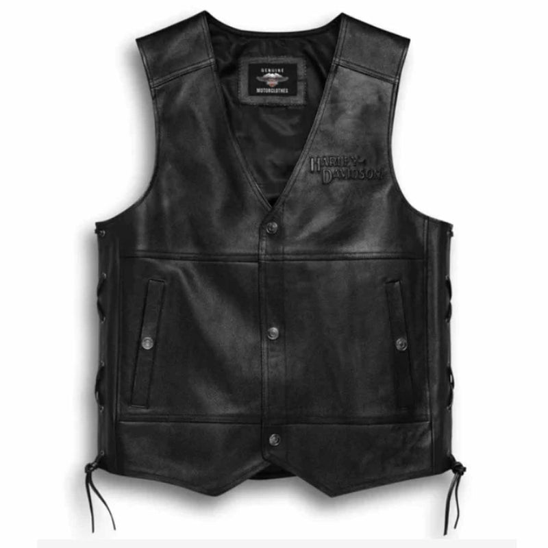 Harley Davidson Men's Tradition II Leather Vest