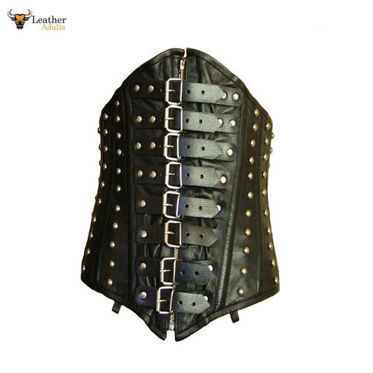 SOFT Lamb's Leather Steel Boned VAN HELSING STEAMPUNK UNDERBUST CORSET CINCHER