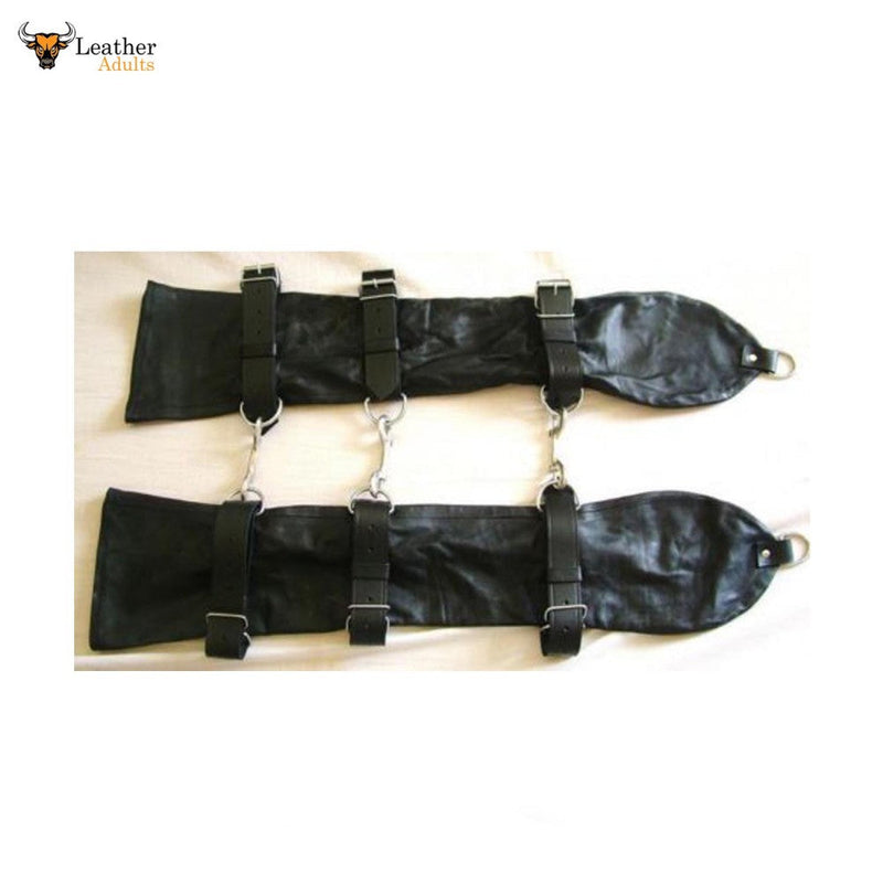 Genuine Leather Bondage Gloves Restraints OPERA GLOVES BDSM
