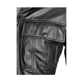 MENS Black ELVIS PRESLEY Real Soft Lambskin Leather Fashion ELVIS Style Jacket
